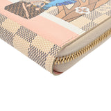 LOUIS VUITTON ルイヴィトン ダミエアズール ジッピーウォレット バード ホワイト N60139 レディース ダミエアズールキャンバス 長財布 Aランク 中古 銀蔵