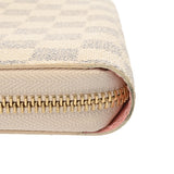 LOUIS VUITTON ルイヴィトン ダミエアズール ジッピーウォレット バード ホワイト N60139 レディース ダミエアズールキャンバス 長財布 Aランク 中古 銀蔵