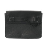 LOUIS VUITTON ルイヴィトン モノグラム ポシェットスティーマー ブラック M80140 メンズ トリヨンレザー ショルダーバッグ ABランク 中古 銀蔵