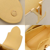 LOUIS VUITTON ルイヴィトン カプシーヌ MM アイボリー/イエロー N59883 レディース レザー ハンドバッグ Bランク 中古 銀蔵