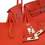 HERMES エルメス バーキン 35 ピヴォワンヌ □P刻印(2012年頃) ユニセックス トリヨンクレマンス ハンドバッグ Aランク 中古 銀蔵