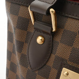 LOUIS VUITTON ルイヴィトン ダミエ ハムステッド PM ブラウン N51205 レディース ダミエキャンバス トートバッグ Aランク 中古 銀蔵