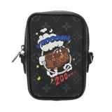 LOUIS VUITTON ルイヴィトン モノグラムエクリプス ダヌーブ PPM トランクプリント ブラック/ブルー M45928 メンズ モノグラムエクリプスキャンバス ショルダーバッグ Aランク 中古 銀蔵