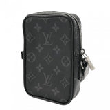 LOUIS VUITTON ルイヴィトン モノグラムエクリプス ダヌーブ PPM トランクプリント ブラック/ブルー M45928 メンズ モノグラムエクリプスキャンバス ショルダーバッグ Aランク 中古 銀蔵