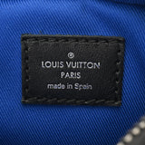 LOUIS VUITTON ルイヴィトン モノグラムエクリプス ダヌーブ PPM トランクプリント ブラック/ブルー M45928 メンズ モノグラムエクリプスキャンバス ショルダーバッグ Aランク 中古 銀蔵