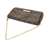 LOUIS VUITTON ルイヴィトン モノグラム フェイボリット MM ブラウン M40718 レディース モノグラムキャンバス ショルダーバッグ Bランク 中古 銀蔵