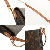 LOUIS VUITTON ルイヴィトン モノグラム フェイボリット MM ブラウン M40718 レディース モノグラムキャンバス ショルダーバッグ Bランク 中古 銀蔵