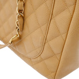 CHANEL シャネル GST グランドショッピングトート ベージュ A50995 レディース キャビアスキン トートバッグ Bランク 中古 銀蔵