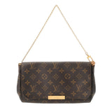 LOUIS VUITTON ルイヴィトン モノグラム フェイボリット MM ブラウン M40718 レディース モノグラムキャンバス ショルダーバッグ Bランク 中古 銀蔵