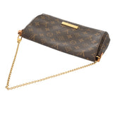 LOUIS VUITTON ルイヴィトン モノグラム フェイボリット MM ブラウン M40718 レディース モノグラムキャンバス ショルダーバッグ Bランク 中古 銀蔵