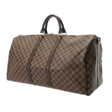 LOUIS VUITTON ルイヴィトン ダミエ キーポル バンドリエール 55 ブラウン N41414 ユニセックス ダミエキャンバス ボストンバッグ ABランク 中古 銀蔵