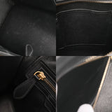 CELINE セリーヌ ラゲージ マイクロショッパー ブラック/ホワイト 189793 レディース レザー ハンドバッグ ABランク 中古 銀蔵
