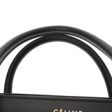 CELINE セリーヌ ラゲージ マイクロショッパー ブラック/ホワイト 189793 レディース レザー ハンドバッグ ABランク 中古 銀蔵