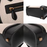 CELINE セリーヌ ラゲージ マイクロショッパー ブラック/ホワイト 189793 レディース レザー ハンドバッグ ABランク 中古 銀蔵
