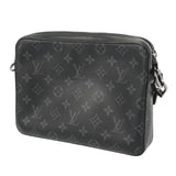 LOUIS VUITTON ルイヴィトン モノグラムエクリプス トリオメッセンジャー ブラック/グレー M69443 メンズ モノグラムエクリプスキャンバス ショルダーバッグ ABランク 中古 銀蔵