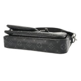 LOUIS VUITTON ルイヴィトン モノグラムエクリプス トリオメッセンジャー ブラック/グレー M69443 メンズ モノグラムエクリプスキャンバス ショルダーバッグ ABランク 中古 銀蔵