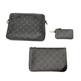 LOUIS VUITTON ルイヴィトン モノグラムエクリプス トリオメッセンジャー ブラック/グレー M69443 メンズ モノグラムエクリプスキャンバス ショルダーバッグ ABランク 中古 銀蔵