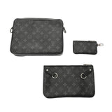 LOUIS VUITTON ルイヴィトン モノグラムエクリプス トリオメッセンジャー ブラック/グレー M69443 メンズ モノグラムエクリプスキャンバス ショルダーバッグ ABランク 中古 銀蔵