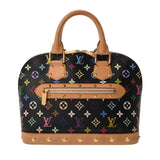 LOUIS VUITTON ルイヴィトン マルチカラー アルマ ノワール M92646 レディース モノグラムキャンバス ハンドバッグ ABランク 中古 銀蔵
