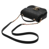 CHANEL シャネル マトラッセ 2WAYチェーンバッグ ブラック レディース キャビアスキン ショルダーバッグ ABランク 中古 銀蔵