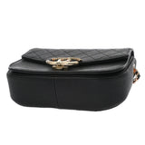 CHANEL シャネル マトラッセ 2WAYチェーンバッグ ブラック レディース キャビアスキン ショルダーバッグ ABランク 中古 銀蔵