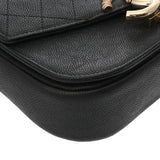 CHANEL シャネル マトラッセ 2WAYチェーンバッグ ブラック レディース キャビアスキン ショルダーバッグ ABランク 中古 銀蔵