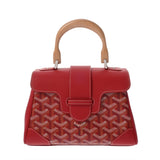 GOYARD ゴヤール サイゴンミニ レッド SAIGONMINTY02CL02P レディース ゴヤールディンキャンバス/シュヴロッシュカーフ ショルダーバッグ Aランク 中古 銀蔵