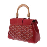 GOYARD ゴヤール サイゴンミニ レッド SAIGONMINTY02CL02P レディース ゴヤールディンキャンバス/シュヴロッシュカーフ ショルダーバッグ Aランク 中古 銀蔵