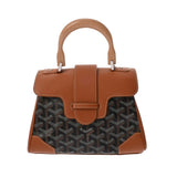 GOYARD ゴヤール サイゴンミニ ブラウン SAIGONMINTY02CL02P レディース ゴヤールディンキャンバス/シュヴロッシュカーフ ショルダーバッグ Aランク 中古 銀蔵