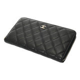 CHANEL シャネル マトラッセ クラシック ロングジップウォレット ブラック AP0242 レディース キャビアスキン 長財布 ABランク 中古 銀蔵