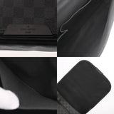 LOUIS VUITTON ルイヴィトン ダミエグラフィット ダニエル MM ブラック N58029 メンズ ダミエグラフィットキャンバス ショルダーバッグ Aランク 中古 銀蔵