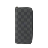 LOUIS VUITTON ルイヴィトン ダミエグラフィット ジッピーウォレット ヴェルティカル ブラック/グレー N63095 メンズ ダミエグラフィットキャンバス 長財布 ABランク 中古 銀蔵