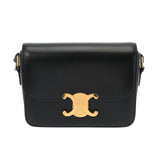 CELINE セリーヌ ティーン トリオンフ ブラック 188423BF438NO レディース カーフ ショルダーバッグ Aランク 中古 銀蔵