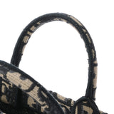 CHRISTIAN DIOR クリスチャンディオール ブックトート ミニ ネイビー S5573CRIN レディース オブリークキャンバス ハンドバッグ Aランク 中古 銀蔵
