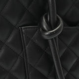 CHANEL シャネル カンボンライン ラージトート ブラック/ブラックエナメル A25169 レディース カーフ トートバッグ ABランク 中古 銀蔵