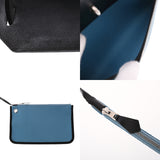 HERMES エルメス エールバッグ ジップ PM ブラック/ブルー系 B刻印(2023年頃) レディース ヴァッシュハンター/トワルミリタリー 2WAYバッグ Aランク 中古 銀蔵