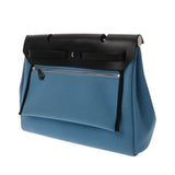 HERMES エルメス エールバッグ ジップ PM ブラック/ブルー系 B刻印(2023年頃) レディース ヴァッシュハンター/トワルミリタリー 2WAYバッグ Aランク 中古 銀蔵