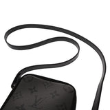 LOUIS VUITTON ルイヴィトン モノグラムエクリプス LVダブルフォンポーチ ブラック/グレー M69534 メンズ モノグラムエクリプスキャンバス ショルダーバッグ Aランク 中古 銀蔵