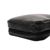 LOUIS VUITTON ルイヴィトン モノグラムエクリプス LVダブルフォンポーチ ブラック/グレー M69534 メンズ モノグラムエクリプスキャンバス ショルダーバッグ Aランク 中古 銀蔵