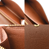 LOUIS VUITTON ルイヴィトン モノグラム ポルトモネジップ ブラウン M61735 レディース モノグラムキャンバス 長財布 Bランク 中古 銀蔵
