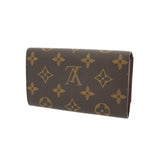 LOUIS VUITTON ルイヴィトン モノグラム ポルトモネジップ ブラウン M61735 レディース モノグラムキャンバス 長財布 Bランク 中古 銀蔵