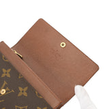 LOUIS VUITTON ルイヴィトン モノグラム ポルトモネジップ ブラウン M61735 レディース モノグラムキャンバス 長財布 Bランク 中古 銀蔵