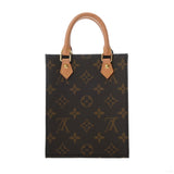 LOUIS VUITTON ルイヴィトン モノグラム プティット サックプラ 旧型 2WAY ブラウン M69442 レディース モノグラムキャンバス ハンドバッグ ABランク 中古 銀蔵