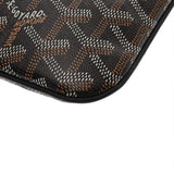 GOYARD ゴヤール セナ MM ブラック メンズ PVC レザー クラッチバッグ Aランク 中古 銀蔵