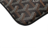 GOYARD ゴヤール セナ MM ブラック メンズ PVC レザー クラッチバッグ Aランク 中古 銀蔵
