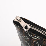 GOYARD ゴヤール セナ MM ブラック メンズ PVC レザー クラッチバッグ Aランク 中古 銀蔵