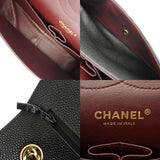 CHANEL シャネル マトラッセ チェーンショルダー 30cm Wフラップ ブラック A58600 レディース キャビアスキン ショルダーバッグ Aランク 中古 銀蔵