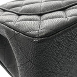 CHANEL シャネル マトラッセ チェーンショルダー 30cm Wフラップ ブラック A58600 レディース キャビアスキン ショルダーバッグ Aランク 中古 銀蔵