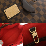 LOUIS VUITTON ルイヴィトン ダミエ ハムステッド MM ブラウン N51204 レディース ダミエキャンバス トートバッグ Aランク 中古 銀蔵