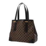 LOUIS VUITTON ルイヴィトン ダミエ ハムステッド MM ブラウン N51204 レディース ダミエキャンバス トートバッグ Aランク 中古 銀蔵